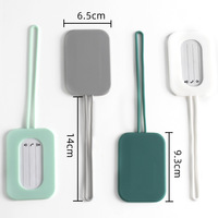 Étiquettes de bagages transfrontalières en silicone gel couleur unie, respirantes, imperméables, ultra-légères, anti-perte, pour cartes d'embarquement et étiquettes nominatives