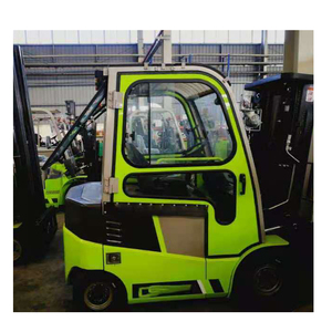 Carretilla elevadora con batería de <span class=keywords><strong>4</strong></span> ruedas, 1,5 toneladas, 2 toneladas, neumáticos sólidos giratorios pequeños, mástil triplex, carretilla elevadora eléctrica, almacén - Product Image 6