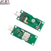 Adaptateur sans fil USB 2.0 Type-A vers Mini PCI-E MPCIe avec 1 emplacement pour carte SIM pour module modem 3G 4G LTE WWAN GSM en stock