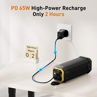 Batterie Externe de Location Type C PD 65W/100W/120W 31200mAh à Charge Rapide AC 110V, Station d'Énergie Portable Solaire 2026