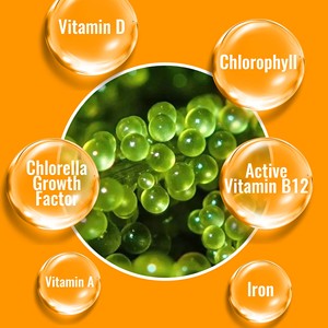 Tabletas de Suplemento de Chlorella con Alfa Caroteno y Luteína, Marca Propia, Favorecen la Digestión y la Desintoxicación, Clorofila - Product Image 4