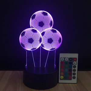 3D <span class=keywords><strong>Led</strong></span> điều khiển từ xa Bóng đá hình 3D ánh sáng ban đêm Bóng Đá người hâm mộ thể thao Quà Tặng 7 màu sắc thay đổi ánh sáng đèn - Product Image 6