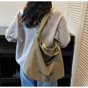 Sacs fourre-tout en toile personnalisés <span class=keywords><strong>de</strong></span> qualité supérieure avec logo imprimé pour femmes, nouveau design tendance à porter en bandoulière pour étudiants et shopping - Product Image 5