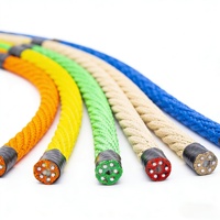Corde de jeu tressée en nylon colorée anti-UV de 16 mm de la marque QXY, prix d'usine, pour filets de cordes combinés d'extérieur, capacité >500 kg