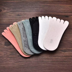 Men's Professional Anti-Bacterial Anti-Slip Pilates Five-Finger Hiking Ankle <b>Socks</b> – Indoor Super Breathable Cotton Bamboo - Product Image 6