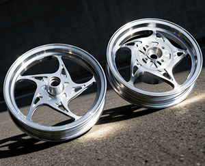 Rines de Motocicleta Más Vendidos, Ruedas de Conversión de Frenos de Disco Delanteros y Traseros, Ruedas de Aluminio Grabadas con CNC <span class=keywords><strong>para</strong></span> Honda Giorno - Product Image 1