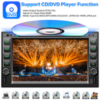 Reproductor de DVD para Auto Ipposter de 6.2 Pulgadas y 2 Din, Radio Universal Android para Auto con GPS, Navegación, Reproductor Multimedia MP3 MP4