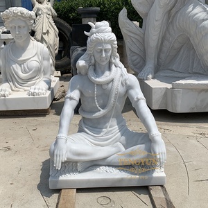 Nổi Tiếng Ấn Độ Bằng Đá Cẩm Thạch Trắng Lord Shiva Thiên Chúa Điêu Khắc Đá Tượng Chúa Shiva Điêu Khắc Trên Bán - Product Image 4