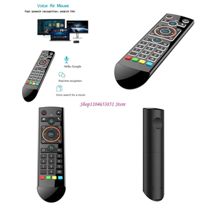 Télécommande vocale intelligente sans fil Q2 rétroéclairée avec fonction gyroscopique et apprentissage IR 2.4G pour boîtier <span class=keywords><strong>TV</strong></span> Android intelligent X96 Max Plus X96Q - Product Image 4