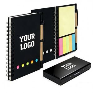 Coffret Cadeau Promotionnel d'Entreprise Personnalisable : Bloc-Notes Adhésif et Stylo pour Étudiants et Bureaux – Vente en Gros - Product Image 1