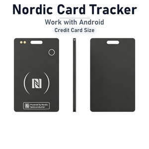 Traceur Bluetooth Nordic Solution Sine Card avec NFC pour clés, compatible avec l'application Google Find Hub, localisation GPS mondiale. - Product Image 1