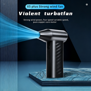X5 Plus Nuevo Ventilador Turbo Potente, 8000mAh Recargable, Motor sin Escobillas, Antipolvo, Mini Ventilador de Mano Eléctrico, Multifuncional - Product Image 2