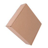 Caja de Envío de Papel Kraft Directo de Fábrica, Caja de Regalo de Cartón Reciclable Plegable con Cierre Automático para Electrónica de Consumo