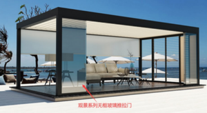 Puertas Corredizas de Aluminio para Exteriores KAKADU, Modernas, Resistentes al Viento, de Vidrio, para Patio, Balcón, Interiores, sin Marco, con Acabado para Jardín - Product Image 3