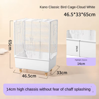 Cage à oiseaux en plastique de haute qualité, écologique, avec revêtement en poudre, fermeture à bouton, adaptée aux petits oiseaux, idéale pour l'élevage des canaris.