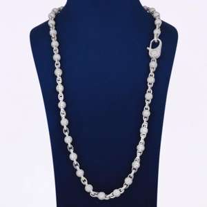 Collar de Cadena de Lujo de Plata de Ley 925 con Diamante Cultivado en Laboratorio para Hombre y Mujer, Regalo de Compromiso y Boda - Product Image 5