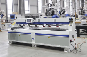 Máquina perforadora de agujeros laterales de doble cabeza de elefante azul para perforar agujeros en madera - Product Image 6