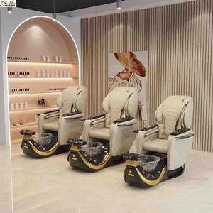 Chaise de manucure et de pédicure de luxe à double usage, bon marché, moderne, Gulfstream, avec bassin en résine - Product Image 5