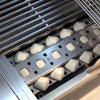 Robuste luxe haut de gamme intégré Super béton SS Propane acier inoxydable extérieur maison jardin arrière-cour gaz GPL NG barbecue gril