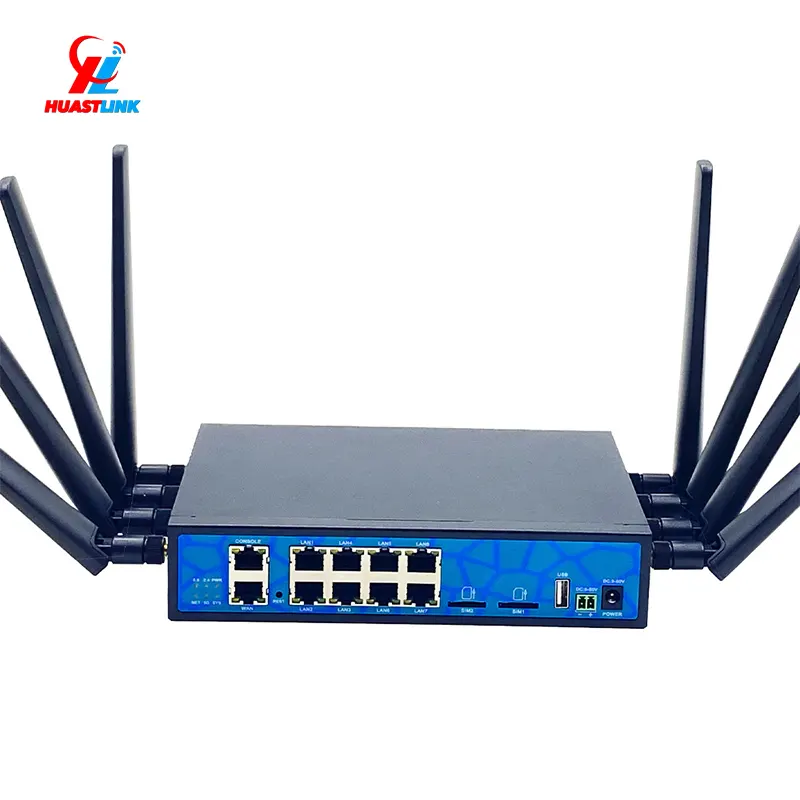 Fuerte Industrial 3G/4g/5g Routers Gigabit Dual Band AX3000 Wifi6 Wlan Global Cdma 5G Router de tarjeta Sim
