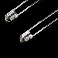 JuHong Bicolore Tri-Wavelength 3mm F3 LED Lampe 365nm 395nm 850nm 940nm IR Émetteur Récepteur Ovale Dip LED IR Émetteur Récepteur