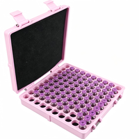 Boîtier multi-usages pour flacons PETG de 3 ml, étui pour flacons de peptides, vente en gros OEM pour la réfrigération en laboratoire et l'emballage de marque
