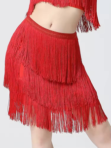 Falda <span class=keywords><strong>de</strong></span> Baile Latino 2026, Falda Elegante con Flecos <span class=keywords><strong>para</strong></span> <span class=keywords><strong>Mujer</strong></span>, Traje <span class=keywords><strong>de</strong></span> Práctica <span class=keywords><strong>de</strong></span> Baile Moderno y <span class=keywords><strong>Tango</strong></span>, Falda <span class=keywords><strong>de</strong></span> Baile Profesional - Product Image 2