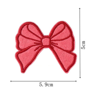 Toppe con Fiocco Glitterato, Applicazioni Ricamate, Distintivi Termoadesivi/Cucibili, Toppe Personalizzate con <span class=keywords><strong>Nastro</strong></span> Colorato per Vestiti, Borse, Cappelli, Artigianato Fai-da-te - Product Image 3