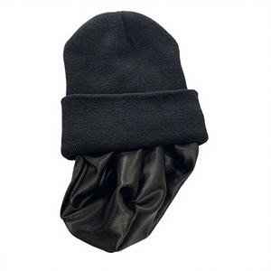 Gorros de punto personalizados con forro de satén de seda, impresión digital, dibujados a mano, tejidos por computadora, estilo casual, unisex, para viajes y uso diario. - Product Image 3