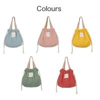 Orduroy-anvas para centro comercial, bolsa de regalo