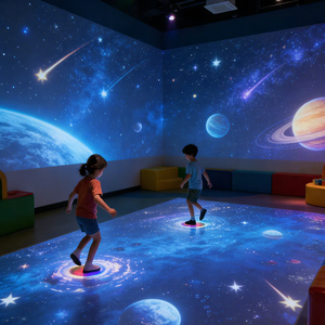 Kids Holographic Immersive Projection System <b>with</b> Interactive <b>3D</b> Mapping Games for Indoor Entertainment Center - Product Image 1