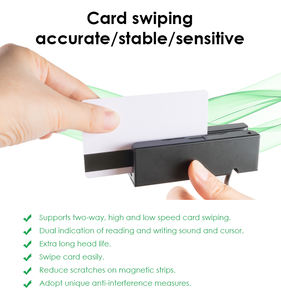 เครื่องอ่านการ์ด USB ภายนอกอเนกประสงค์ (ประเภท <span class=keywords><strong>MMC</strong></span>) สำหรับบัตรเครดิต บัตรประชาชน ใบขับขี่-EFFON MSR100 - Product Image 2