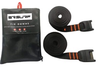 Sangles d'arrimage de planche de surf sangles d'arrimage à cliquet rétractables auto-pour voiture camion SUV avec barres de toit-pour SUP, Kayak, Canoë