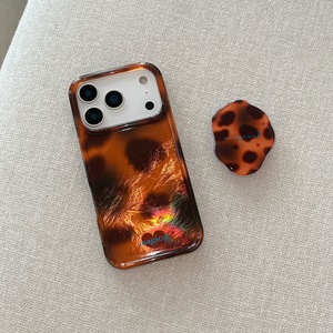 Coque de protection antichoc à imprimé léopard ambre automnal, compatible avec iPhone 17 16 Pro Max, coque de téléphone dégradée, coque arrière protectrice - Product Image 1