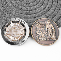 Usine Vente Directe Conception Gratuite Pièce 3D En Alliage De Zinc Or Argent Laiton Cuivre Métal Logo Pièces Personnalisées Souvenir Challenge Coin