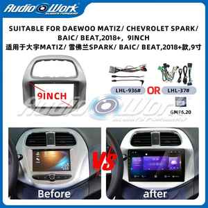 Cadre d'autoradio tactile Android <span class=keywords><strong>9</strong></span> pouces pour plusieurs modèles de voitures Daewoo Matiz Chevy Spark BAIC Beat 2018+ - Product Image 2