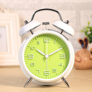 Alarm Clock Metal 4 Inch Quartz Silent Night Light Back To School Desk Clock - Product Image 4
