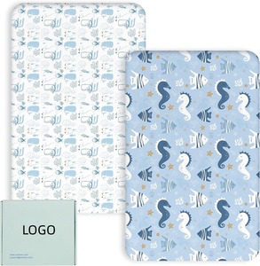 High Quality Customized Printing Bassinet <strong>Sheet</strong>, Long-Lasting Bassinet Mattress Cover, Soft <strong>Travel</strong> <strong>Cot</strong> Mattress <strong>Sheet</strong> - Product Image 5