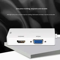 Mini adaptateur VGA DVI pour HDTV, PVC, 4K/1080P, iMac, MacBook Pro, Mac Mini, connexion d'écran, station d'accueil pour ordinateur portable