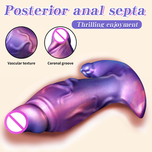 Jouet pour adultes de qualité supérieure, <span class=keywords><strong>plug</strong></span> <span class=keywords><strong>anal</strong></span> en silicone avec design de monstre fantastique extraterrestre, 100% imperméable, coloré - Product Image 2