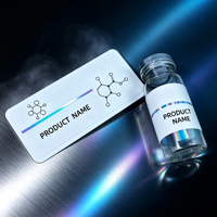 Autocollants holographiques personnalisés pour flacons, étiquettes imperméables et durables pour l'emballage de flacons en verre cosmétique de 3 ml et 10 ml