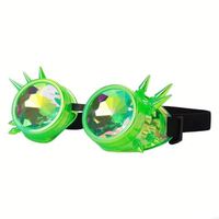 Lunettes de fête unisexes personnalisées avec logo, style psychédélique, rave, steampunk, lunettes kaléidoscopiques colorées pour hommes et femmes