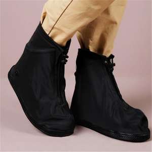 Litaiying ที่คลุมรองเท้ากันน้ำกันลื่นยางพีวีซีใช้ซ้ำได้ฝนหิมะทรายป้องกันกิจกรรมกลางแจ้งรูปแบบการเดินทาง - Product Image 4