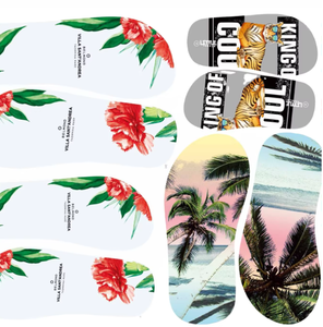 <span class=keywords><strong>Film</strong></span> de transfert thermique personnalisé en gros pour claquettes en EVA – Autocollants de transfert thermique EVA très demandés pour claquettes de plage estivales - Product Image 4