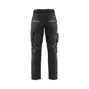 BLAKLADER - 719513309998D21 Women's Service <b>trousers</b> with <b>stretch</b> <b>Black</b>/Dark grey - EAN 7330509647547 WORK <b>TROUSERS</b> - Product Image 2