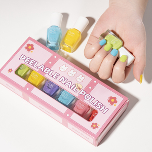 Esmalte de <span class=keywords><strong>Uñas</strong></span> KUDAN para Niños, 6 Piezas, Esmalte de <span class=keywords><strong>Uñas</strong></span> Soluble en Agua, Ecológico, Seguro para la <span class=keywords><strong>Piel</strong></span>, Desprendible, de Secado Rápido, Vibrante y Bonito - Product Image 4