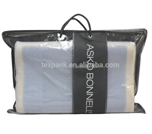 Sac robuste en non-tissé pour couverture ou oreiller en bambou avec impression de logo en sérigraphie - Product Image 2