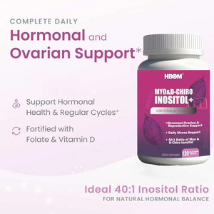 แคปซูล<span class=keywords><strong>ก</strong></span>รดโฟลิ<span class=keywords><strong>ก</strong></span>และอิโนซิทอล OEM ช่วยปรับสมดุลฮอร์โมนและส่งเสริมสุขภาพการเจริญพันธุ์ คอลลาเจน อิโนซิทอล และวิตามินซี - Product Image 2