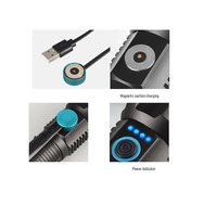 Linterna LED recargable, 2000 lúmenes, EDC