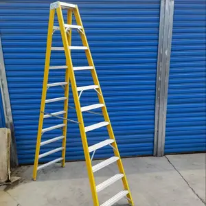 double sided multipurpose Industrial Style Fiberglass extension ladder